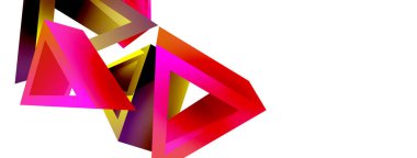 3d üçgen soyut arkaplan. Temel şekil teknolojisi ya da iş konsepti bileşimi. Duvar kağıdı, afiş, arkaplan veya iniş için moda tekno iş şablonu