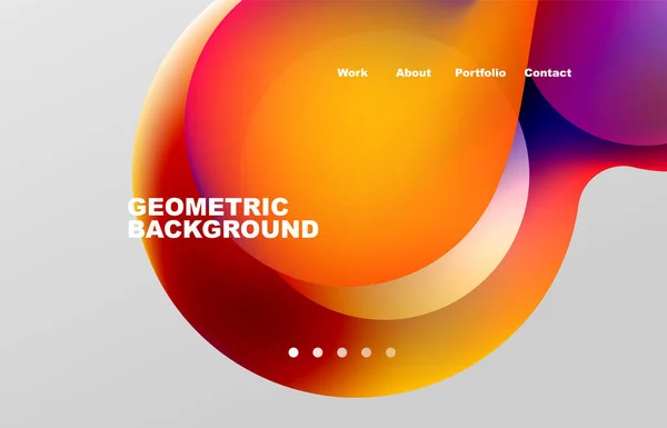 Abstract Liquid Background Your Landing Page Design Web Page Website — Vetor de Stock