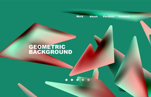 Broken Pieces Abstract Background Trendy Background Your Landing Page Design —  Vetores de Stock