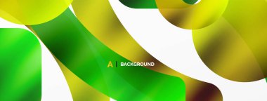 Metalik parlak geometrik yüzeyler, yuvarlak şekiller ve daireler. Duvar kağıdı, afiş, arkaplan, kart, kitap illüstrasyonu, iniş sayfası için dijital ağ geleceksel şablonu