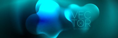 Magic neon glowing lights abstract background wallpaper design, vector illustration