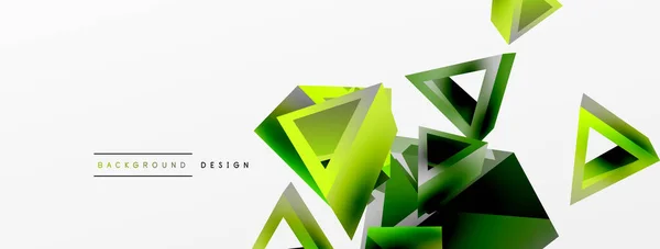 Triangle Abstract Background Basic Shape Technology Business Concept Composition Trendy — Vettoriale Stock