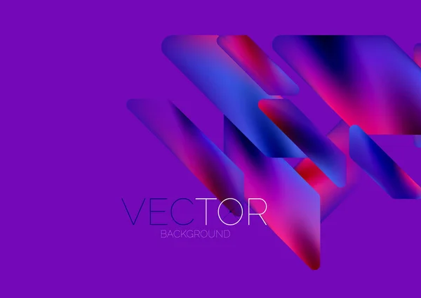 Fluid Color Dynamic Geometric Shapes Abstract Background Vector Illustration Wallpaper — Image vectorielle