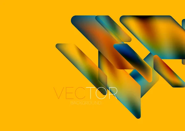 Fluid Color Dynamic Geometric Shapes Abstract Background Vector Illustration Wallpaper —  Vetores de Stock