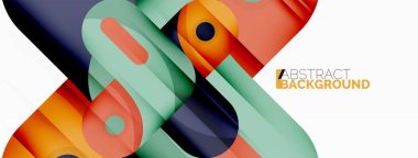 Yaratıcı geometrik duvar kağıdı. Yuvarlak ok şekli minimum geometrik arkaplan. Duvar kağıdı, afiş, arkaplan veya iniş için tekno iş şablonu