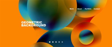 Liquid shapes with flowing gradient colors. Round elements and circles. Vector illustration for wallpaper, banner, background, leaflet, catalog, cover, flyer