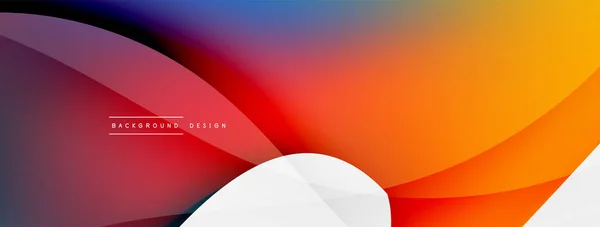 Fluid Color Abstract Background Liquid Gradients Wave Pattern Trendy Techno — Stockvektor