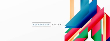 Minimum geometrik soyut arkaplan. Dinamik 3D çizgi kompozisyonu. Duvar kağıdı, afiş, arkaplan veya iniş için moda tekno iş şablonu