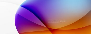 Akışkan renk soyut arkaplanı. Sıvı eğimleri, dalga desenleri. Duvar kağıdı, afiş, arkaplan veya iniş için moda tekno iş şablonu