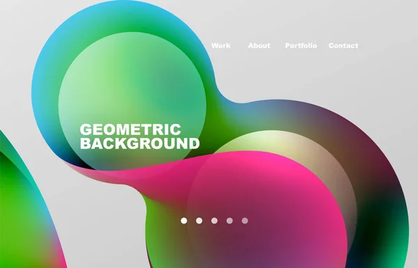 Abstract Liquid Background Your Landing Page Design Web Page Website — Stockový vektor