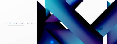 Dinamik 3d geometrik soyut arkaplan. Üçgenler ve diğer basit formlar. Duvar Kağıdı, Sancak, Arkaplan, Kart, Kitap İllüstrasyonu, İniş Sayfası