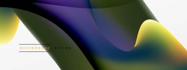 Soyut arkaplan. Duvar kağıdı, pankart, arkaplan veya iniş için akışkan renk dalgası şablonu