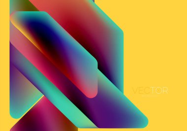 Tech minimal geometric wallpaper. Creative abstract background. Vector illustration for wallpaper banner background or landing page