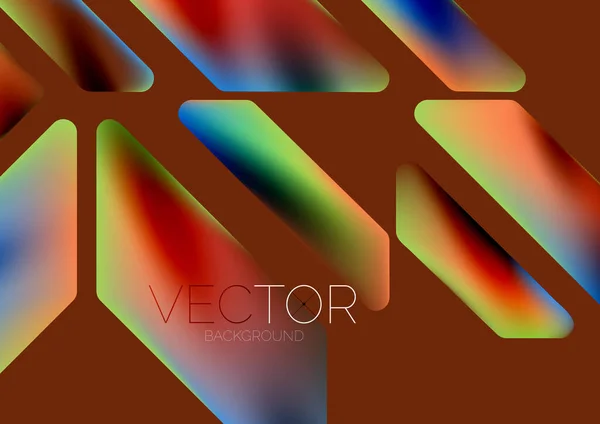 Fluid Color Dynamic Geometric Shapes Abstract Background Vector Illustration Wallpaper — Stockový vektor
