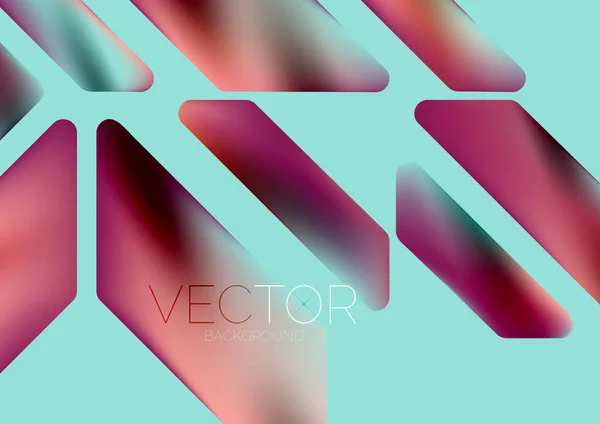 Fluid Color Dynamic Geometric Shapes Abstract Background Vector Illustration Wallpaper — Vetor de Stock