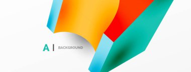 Soyut arkaplan - 3 boyutlu soyut şekil. Yapay zeka teknolojisi, engelleme zinciri, iletişim için duvar kağıdı, 5G, bilim, iş