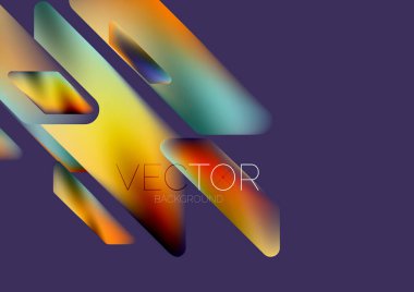Tech minimal geometric wallpaper. Creative abstract background. Vector illustration for wallpaper banner background or landing page