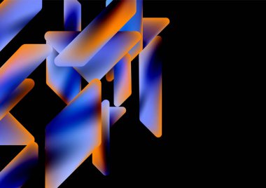 Fluid color dynamic geometric shapes abstract background. Vector illustration for wallpaper banner background or landing page