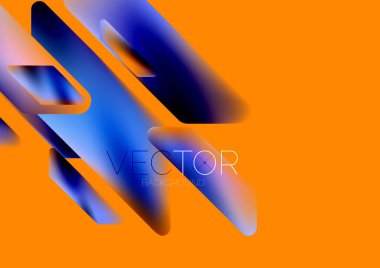 Tech minimal geometric wallpaper. Creative abstract background. Vector illustration for wallpaper banner background or landing page