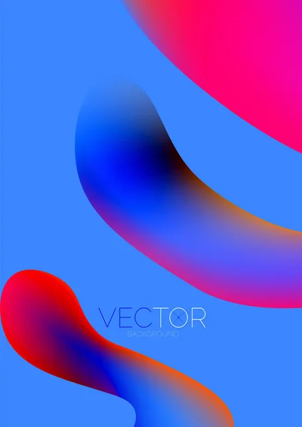 Fluid Shapes Vertical Wallpaper Background Vector Illustration Banner Background Landing — Vector de stock