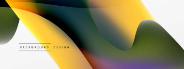 Akışkan renk soyut arkaplanı. Sıvı eğimleri, dalga desenleri. Duvar kağıdı, afiş, arkaplan veya iniş için moda tekno iş şablonu