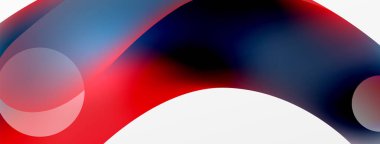 Fluid abstract background. Liquid color gradients composition. Round shapes and circle flowing design for wallpaper, banner, background or landing