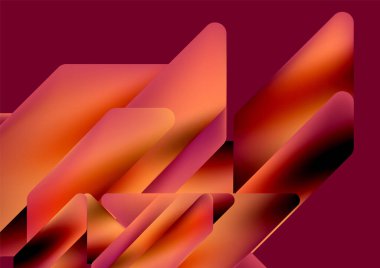 Tech minimal geometric wallpaper. Creative abstract background. Vector illustration for wallpaper banner background or landing page