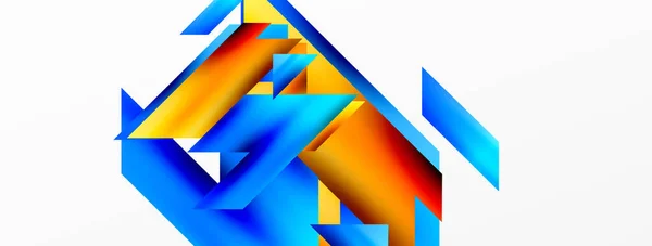 Modern Trend Minimalist Soyut Arka Plan Geometrik Desen Tasarımı Boyutlu — Stok Vektör