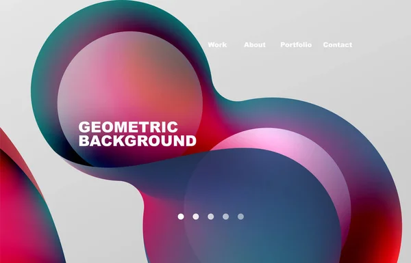 Abstract Liquid Background Your Landing Page Design Web Page Website — Archivo Imágenes Vectoriales