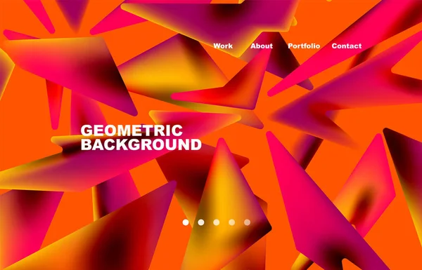 Shards Shape Composition Abstract Background Web Page Website Mobile App — Stockvector