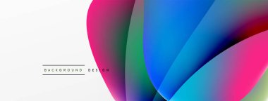 Akışkan renk soyut arkaplanı. Sıvı eğimleri, dalga desenleri. Duvar kağıdı, afiş, arkaplan veya iniş için moda tekno iş şablonu