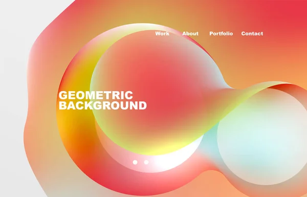 Abstract Liquid Background Your Landing Page Design Web Page Website — ストックベクタ