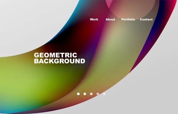 Abstract Liquid Background Your Landing Page Design Web Page Website — 图库矢量图片