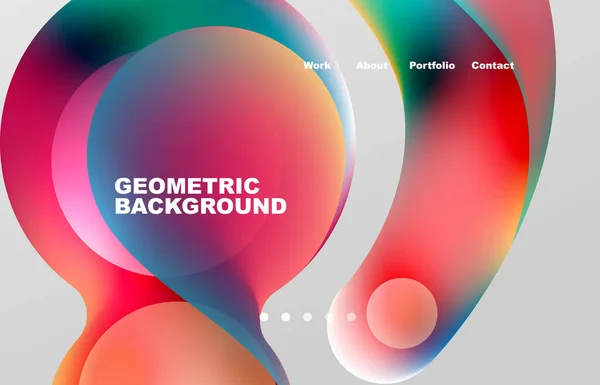 Abstract Liquid Background Your Landing Page Design Web Page Website — Stockvektor