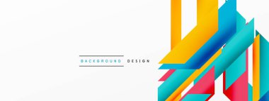 Minimum geometrik soyut arkaplan. Dinamik 3D çizgi kompozisyonu. Duvar kağıdı, afiş, arkaplan veya iniş için moda tekno iş şablonu