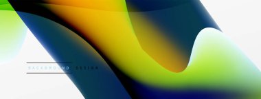 Akışkan renk soyut arkaplanı. Sıvı eğimleri, dalga desenleri. Duvar kağıdı, afiş, arkaplan veya iniş için moda tekno iş şablonu