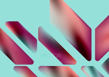 Fluid color dynamic geometric shapes abstract background. Vector illustration for wallpaper banner background or landing page