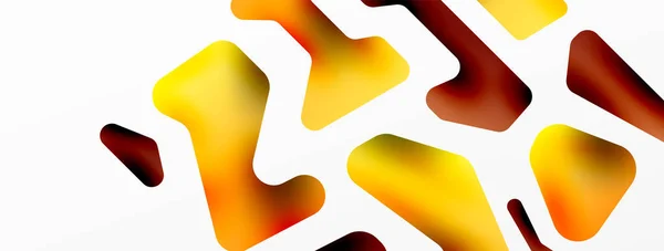 Kleurrijke Heldere Abstracte Vormen Compositie Digitale Web Futuristische Template Voor — Stockvector