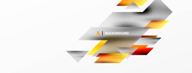 Modern trend minimalist soyut arka plan. Geometrik desen tasarımı, 3 boyutlu ve gölge efektleri. Vektör İllüstrasyonu