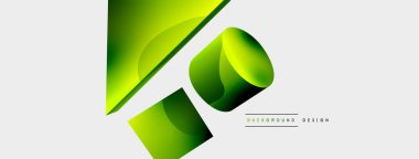 3d vektör minimalist geometrik soyut arkaplan. Üçgen, silindir, piramit temel şekil bileşimi. Duvar kağıdı, afiş, arkaplan veya iniş için moda tekno iş şablonu