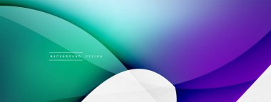 Akışkan renk soyut arkaplanı. Sıvı eğimleri, dalga desenleri. Duvar kağıdı, afiş, arkaplan veya iniş için moda tekno iş şablonu