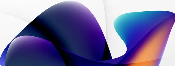 Abstract Background Fluid Gradient Color Wave Template Wallpaper Banner Background — 图库矢量图片