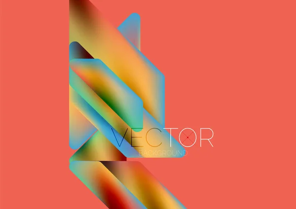 Tech Minimal Geometric Wallpaper Creative Abstract Background Vector Illustration Wallpaper — Vector de stock