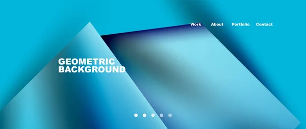 Abstract Geometric Landing Page Creative Background Wallpaper Banner Background Web — ストックベクタ