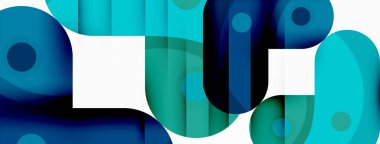 Yaratıcı geometrik duvar kağıdı. Yuvarlak ok şekli minimum geometrik arkaplan. Duvar kağıdı, afiş, arkaplan veya iniş için tekno iş şablonu