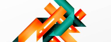 Arka planda minimum geometrik bileşim. Duvar kağıdı afişi veya iniş sayfası için satır tasarımı vektör illüstrasyonuName