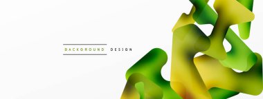 Renkli parlak soyut şekiller kompozisyonu. Duvar kağıdı, afiş, arkaplan, kart, kitap illüstrasyonu, iniş sayfası için dijital ağ geleceksel şablonu