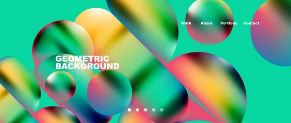 Minimal Geometric Abstract Background Vector Illustration Wallpaper Banner Background Landing — стоковый вектор