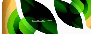 Renkli geometrik şekilli soyut arkaplan. Yuvarlak şekilli, daire ve çizgilerle çok güzel bir arka plan. Geometrik tasarım. Vektör illüstrasyonu