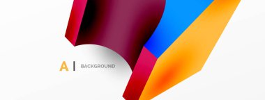 Soyut arkaplan - 3 boyutlu soyut şekil. Yapay zeka teknolojisi, engelleme zinciri, iletişim için duvar kağıdı, 5G, bilim, iş